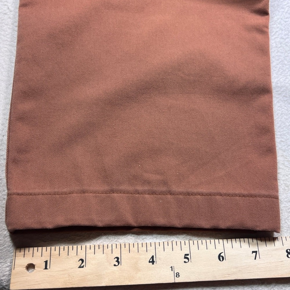 Lot of 2 Pairs Charles Tyrwhitt Stretch Chino Pants 38 Green Terra Cotta Cotton - Picture 12 of 14